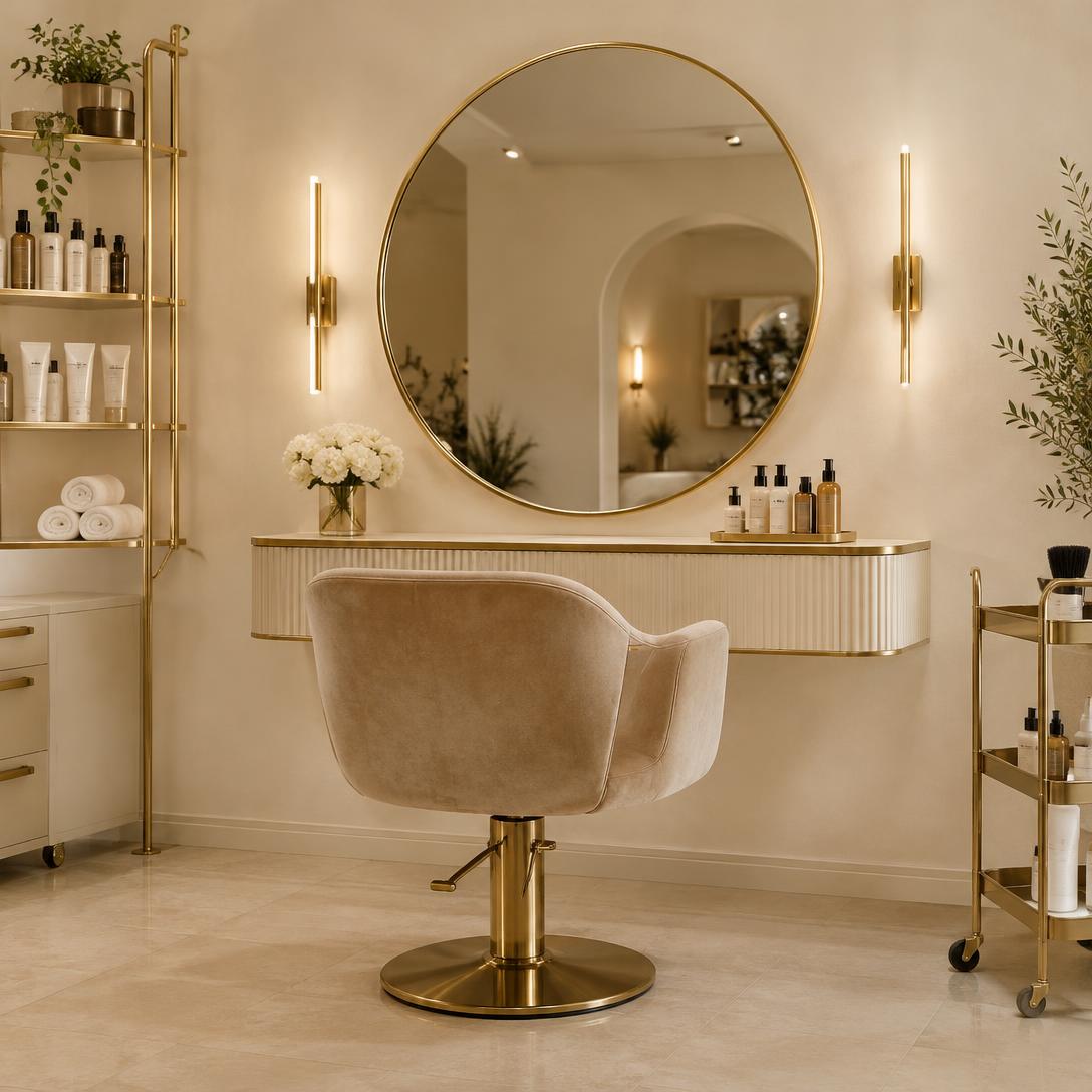 Intérieur élégant d'un salon de coiffure